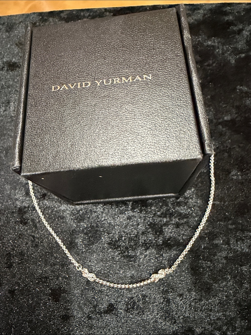 Sterling Silver Rope Bar Necklace - Silver - Picture 5 of 5